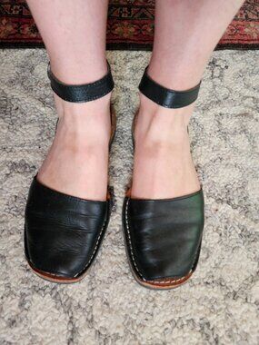Pons Avarcas Sandals Black 9 Woimens